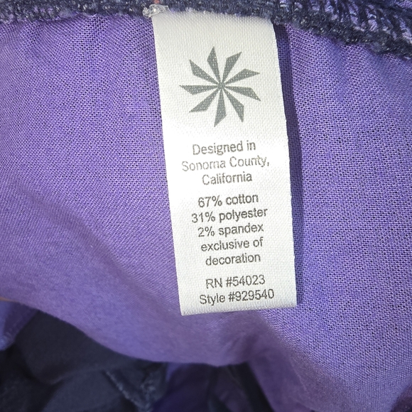 Athleta Navy Corduroy Pants Cotton Poly Stretch Womens 14 Boot Cut EUC - Picture 7 of 8